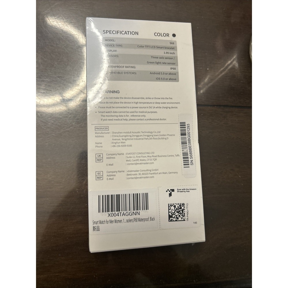 Fitness Smart Watch Black - Picture 2 of 2